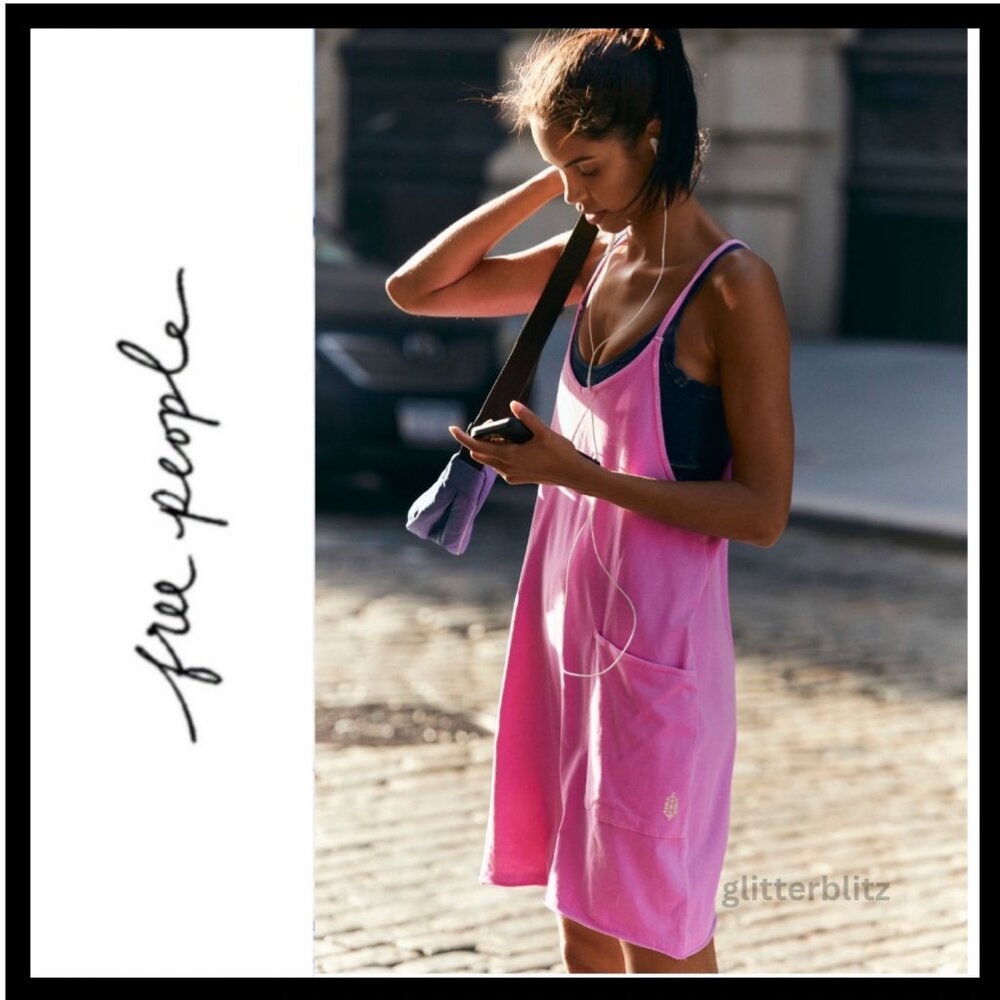 Free People Hot Shot Romper 💕 Neon Magenta Pink - Large - Factory Sealed